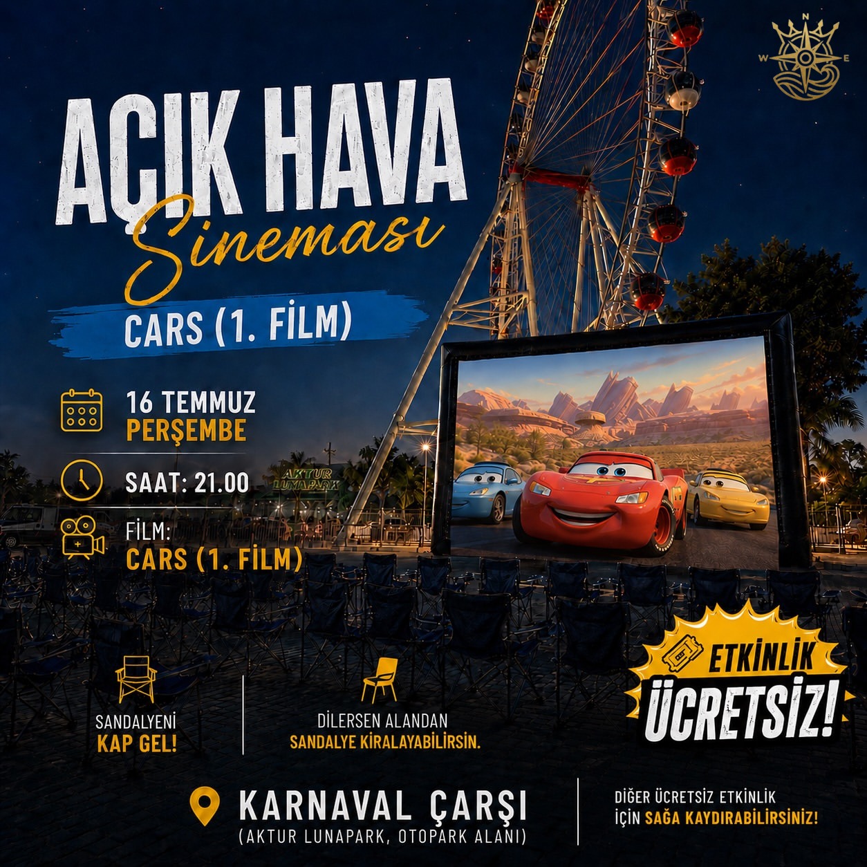 Açık Hava Sineması: Arabalar 1