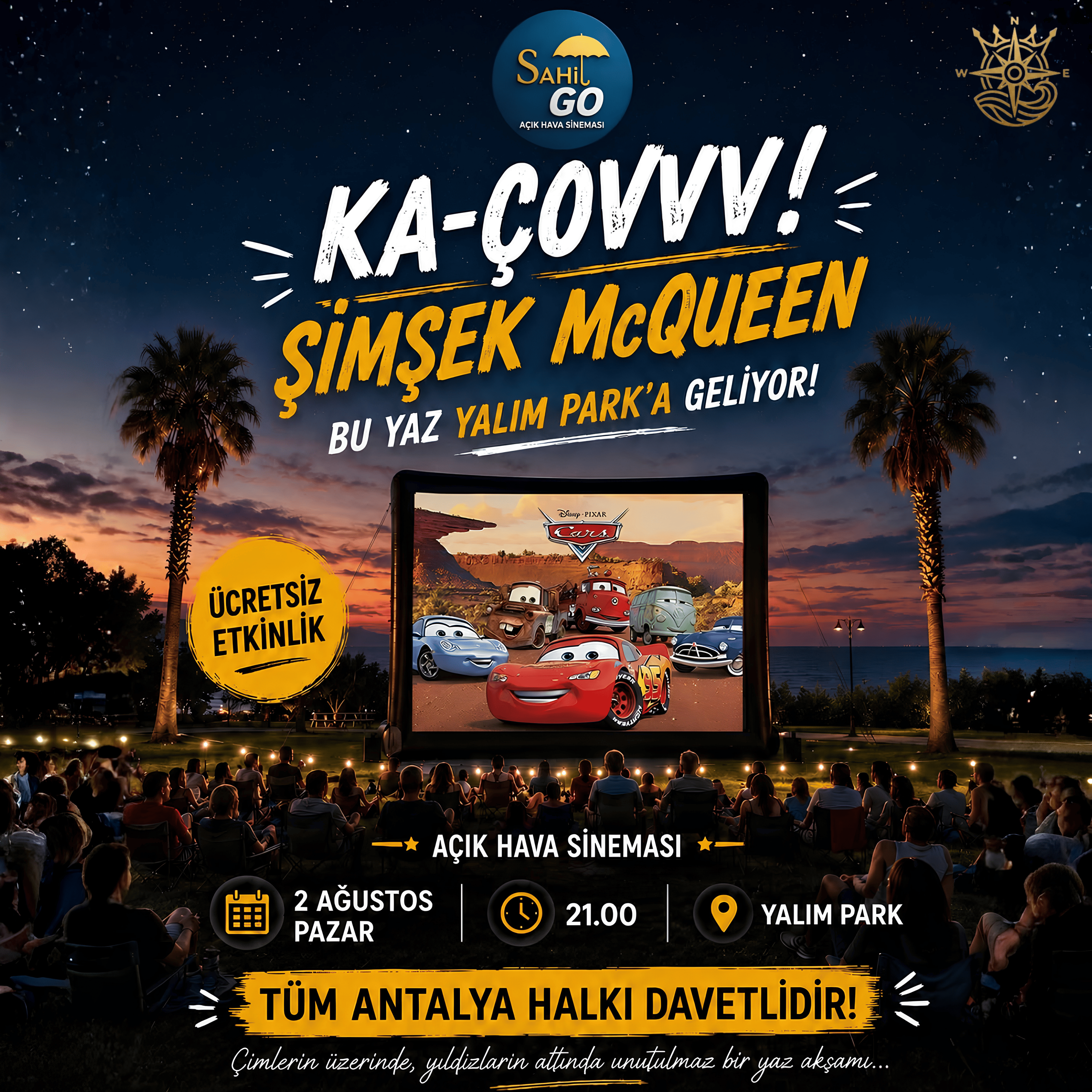 Açık Hava Sineması: Arabalar