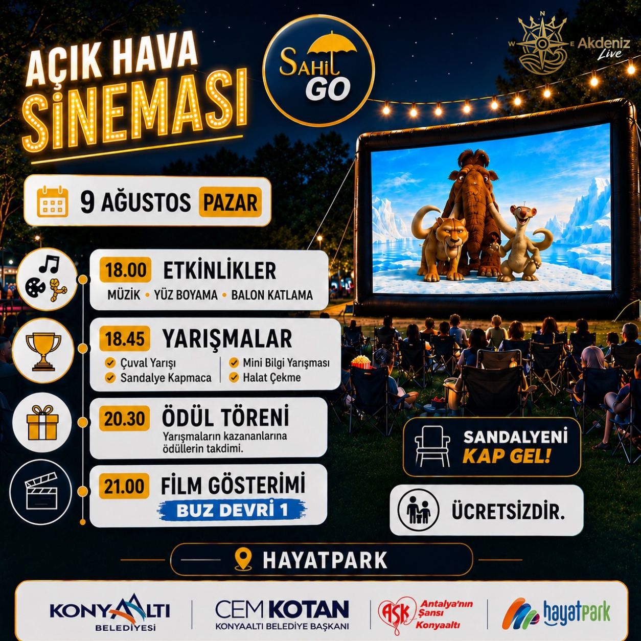 Açık Hava Sineması: BUZ DEVRİ 1